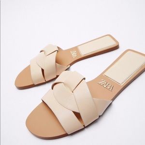 Zara Cream Sandals ✨🌼